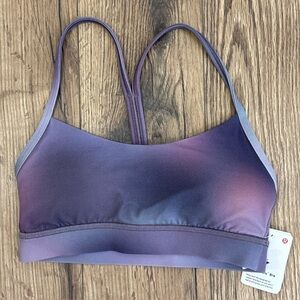 NWT Lululemon Flow Y Nulu Bra Size 2 In AHMP Purple